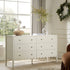 Henley Scalloped Edge 6 Drawer 140cm Wide Chest, Light Sand - daals