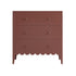 Henley Scalloped Edge 3 Drawer Chest, Rosewood - daals