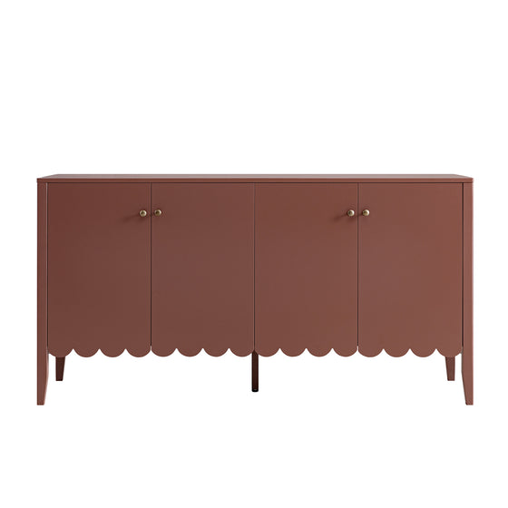 Henley Scalloped Edge 150cm Wide Sideboard, Rosewood