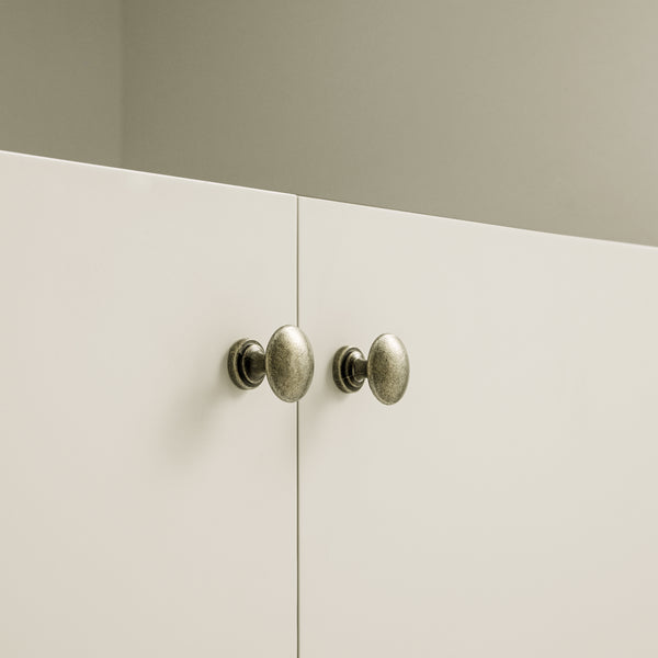 Henley Scalloped Edge 150cm Wide Sideboard with Open Shelf, Light Sand