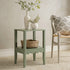 Henley Scalloped Edge Side Table, Sage Green - daals