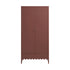 Henley Scalloped Edge Double Wardrobe, Rosewood