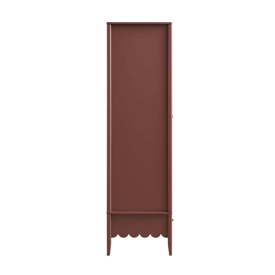Henley Scalloped Edge Double Wardrobe, Rosewood