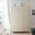 Henley Scalloped Edge Triple Wardrobe, Light Sand