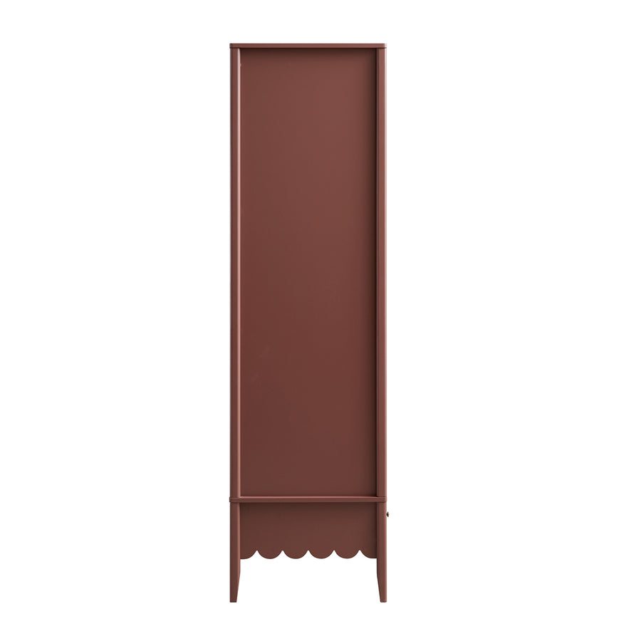 Henley Scalloped Edge 4-Door Wardrobe, Rosewood