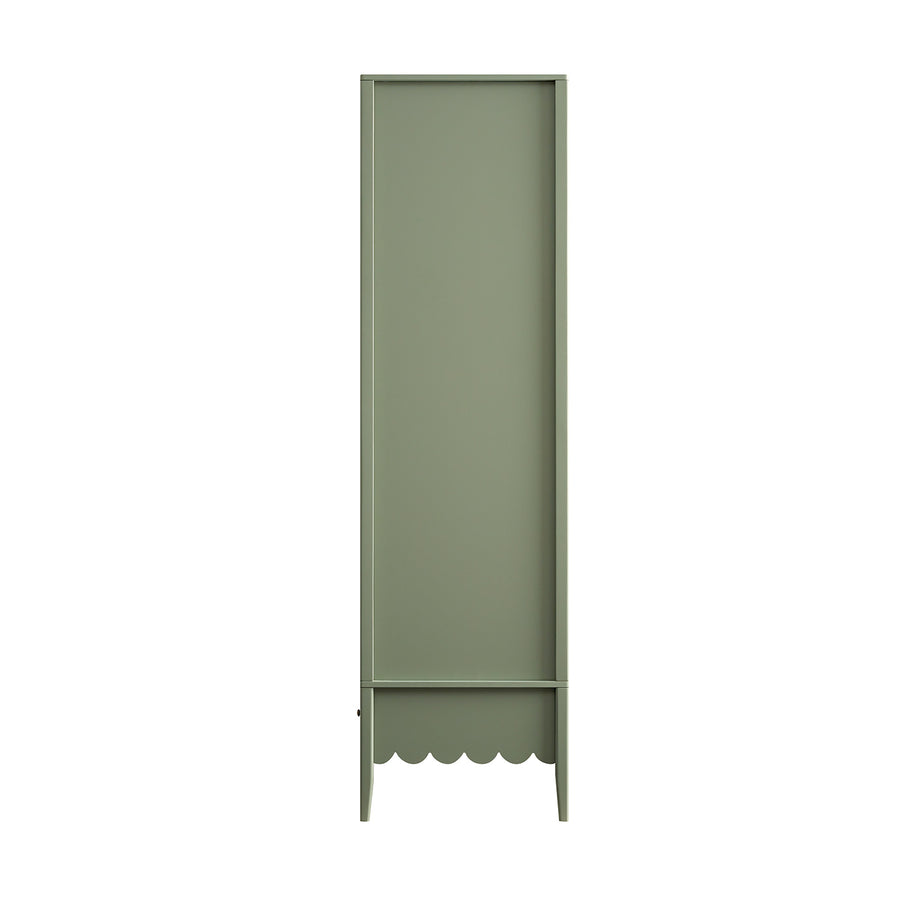 Henley Scalloped Edge 4-Door Wardrobe, Sage Green