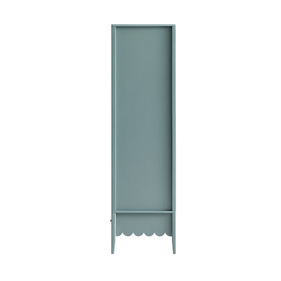 Henley Scalloped Edge 4-Door Wardrobe, Blue Spruce