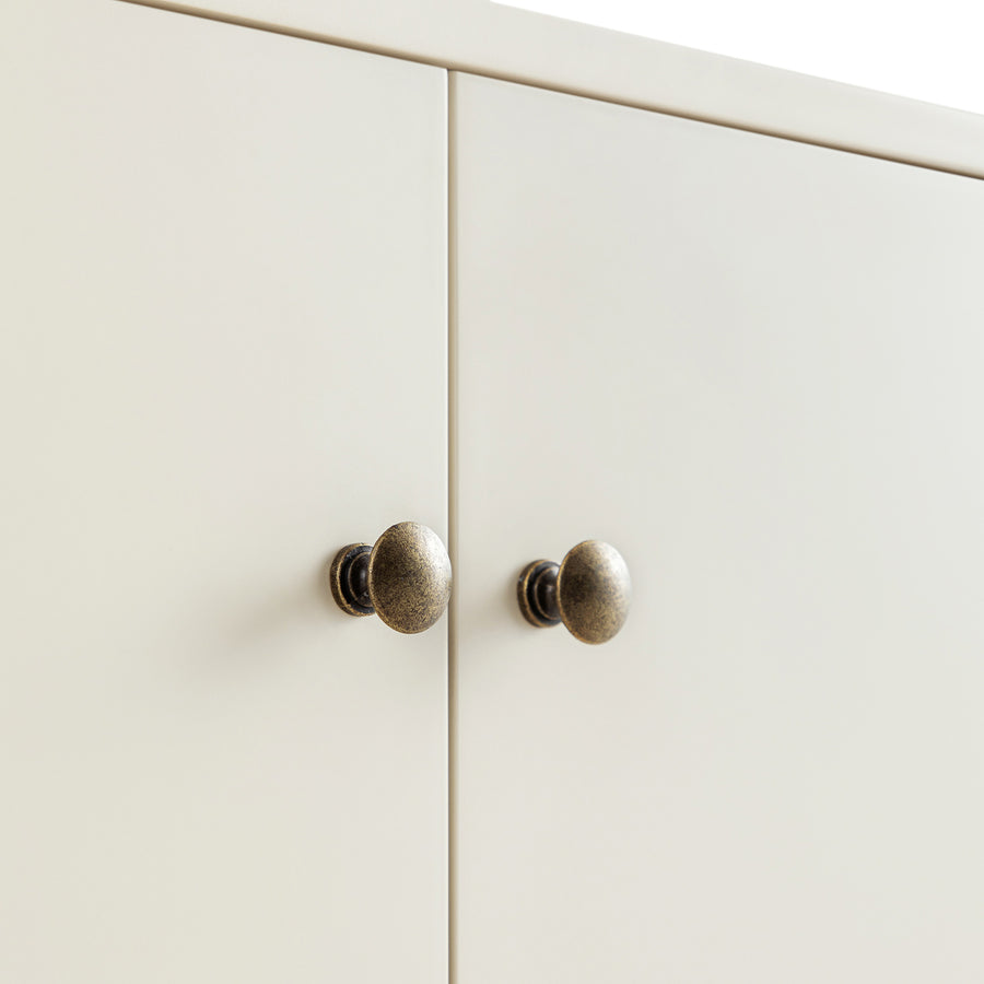 Henley Scalloped Edge Undersink Cabinet, Light Sand