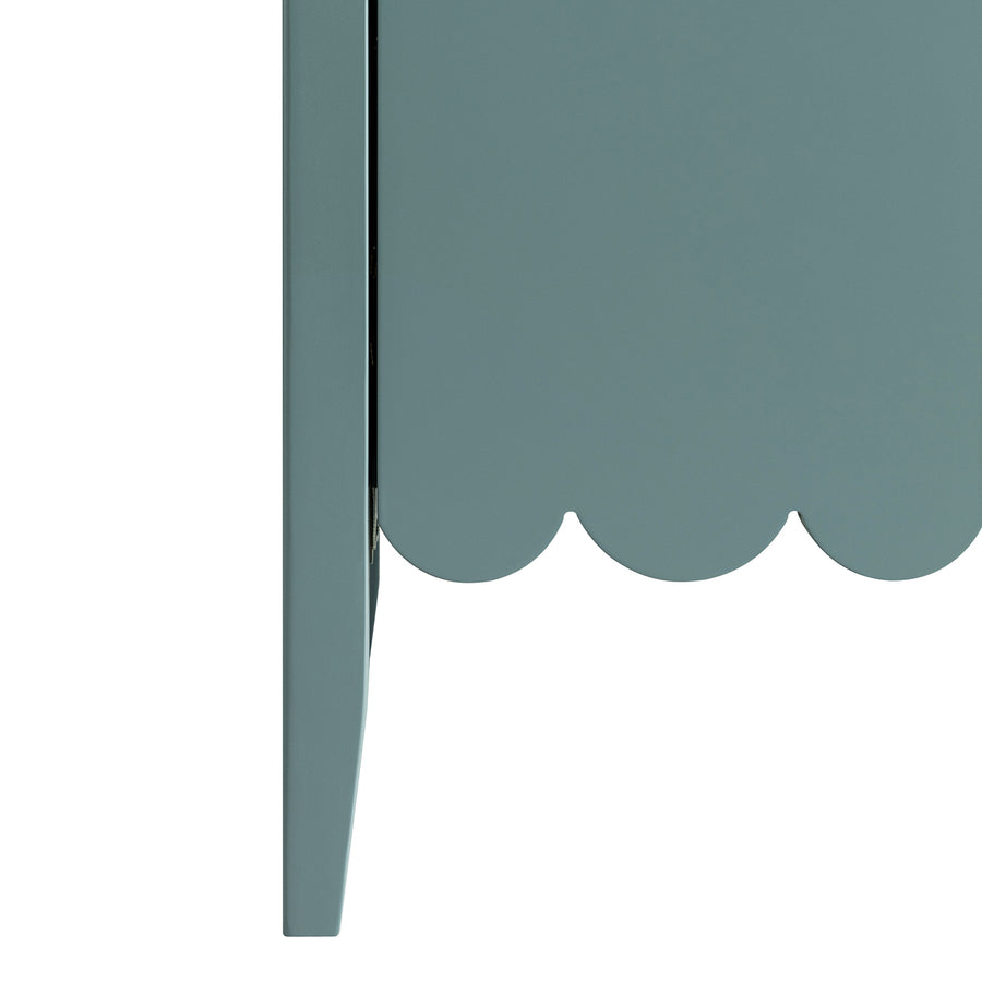 Henley Scalloped Edge Undersink Cabinet, Blue Spruce