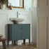 Henley Scalloped Edge Undersink Cabinet, Blue Spruce