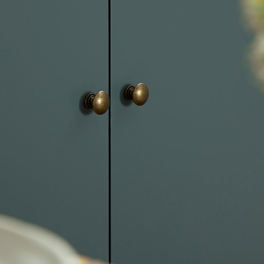 Henley Scalloped Edge Undersink Cabinet, Blue Spruce