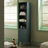 Henley Scalloped Edge Tall Storage Cabinet, Blue Spruce