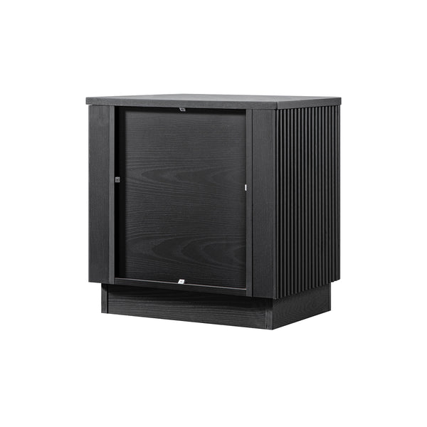 Maru 1 - Drawer Bedside Table, Black - daals