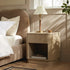 Maru 1-Drawer Bedside Table, Greige Oak - daals