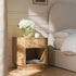Maru 1 - Drawer Bedside Table, Oak - daals