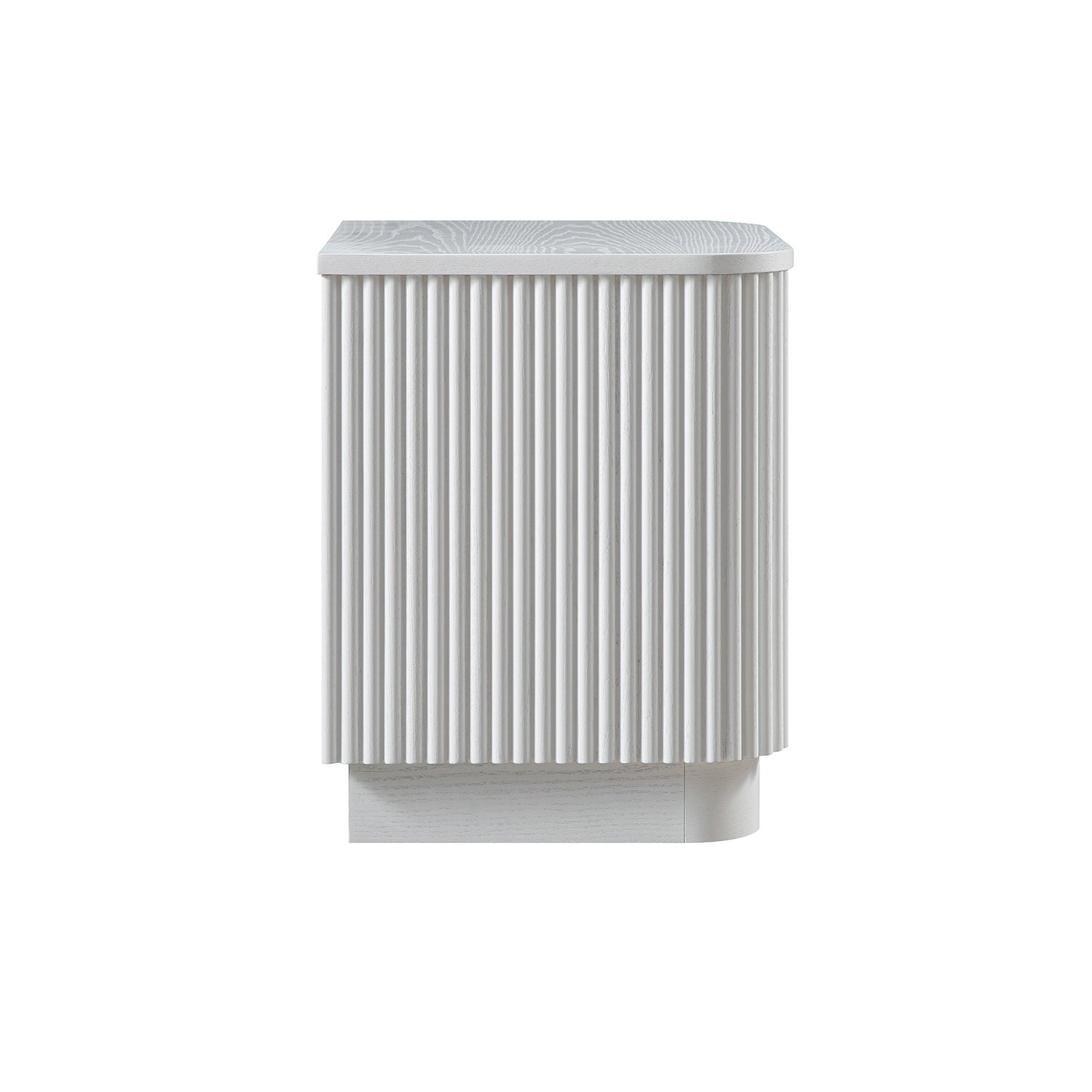 Maru 1-Drawer Bedside Table, Washed White