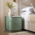 Maru 2-Drawer Bedside Table, Sage Green