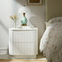 Maru 2 - Drawer Bedside Table, Washed White - daals