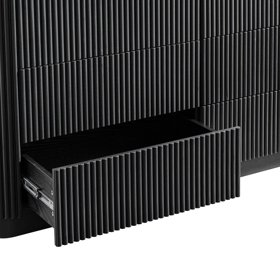 Maru Chest of 6 Drawers, Black
