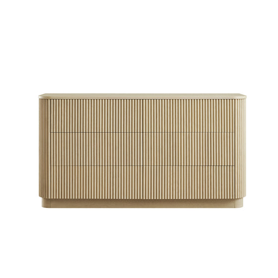 Maru Chest of 6 Drawers, Greige Oak