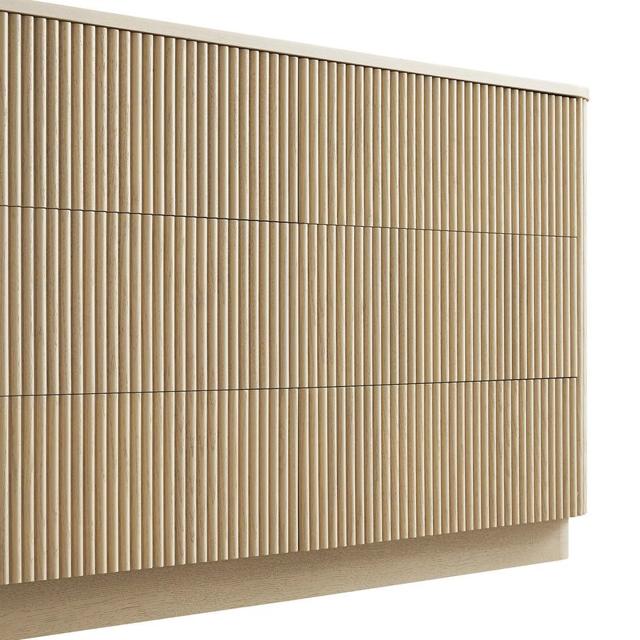 Maru Chest of 6 Drawers, Greige Oak - daals