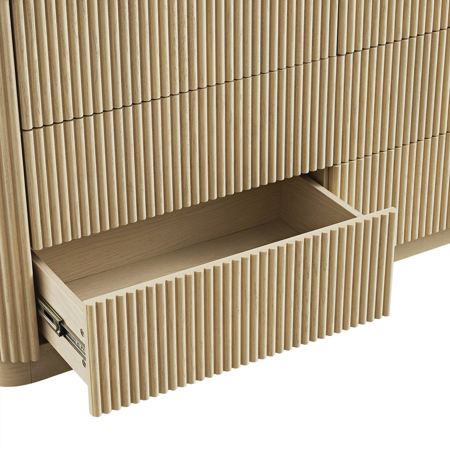 Maru Chest of 6 Drawers, Greige Oak - daals