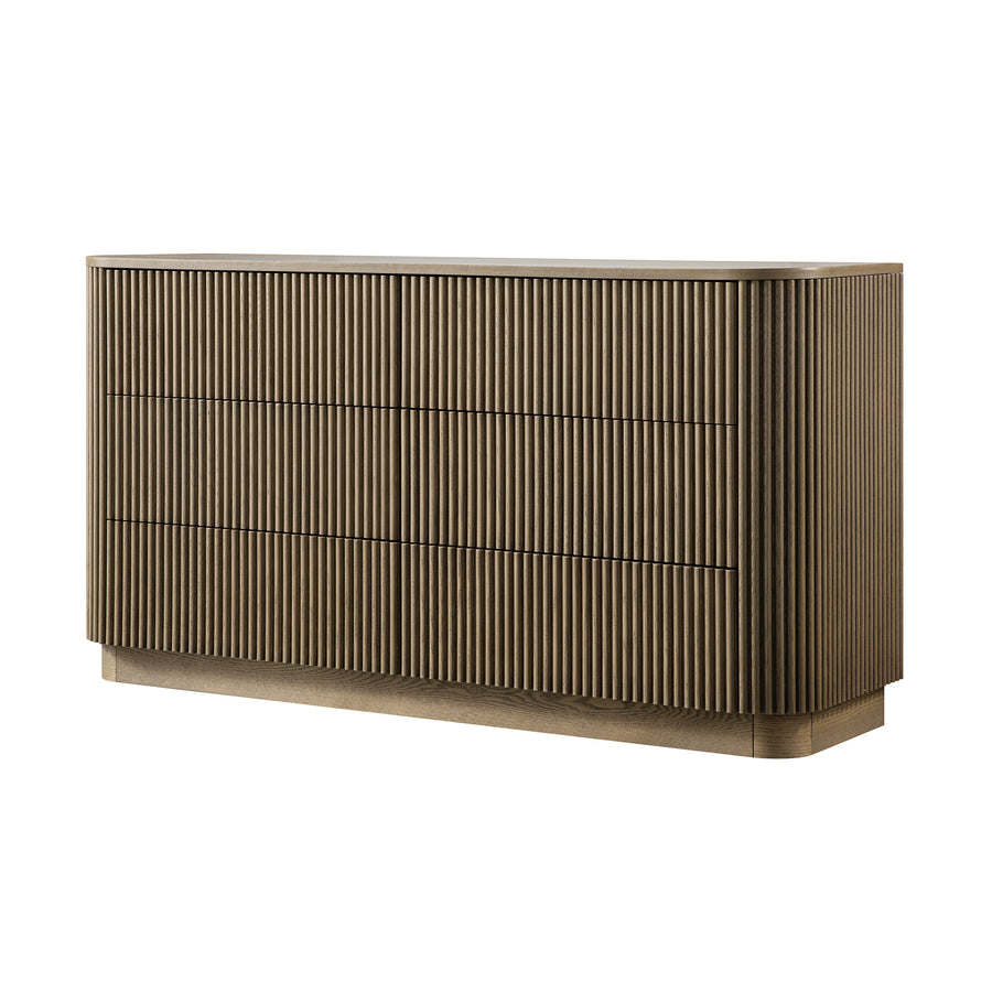 Maru Chest of 6 Drawers, Silver Oak