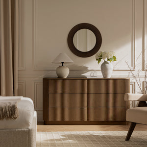 Maru Chest of 6 Drawers, Silver Oak