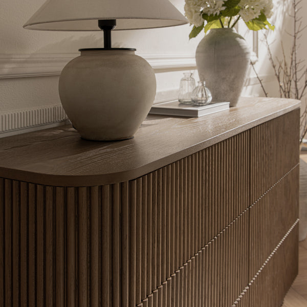 Maru Chest of 6 Drawers, Silver Oak