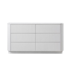 Maru Chest of 6 Drawers, Washed White