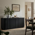 Maru Large 4 - Door Sideboard, Black - daals