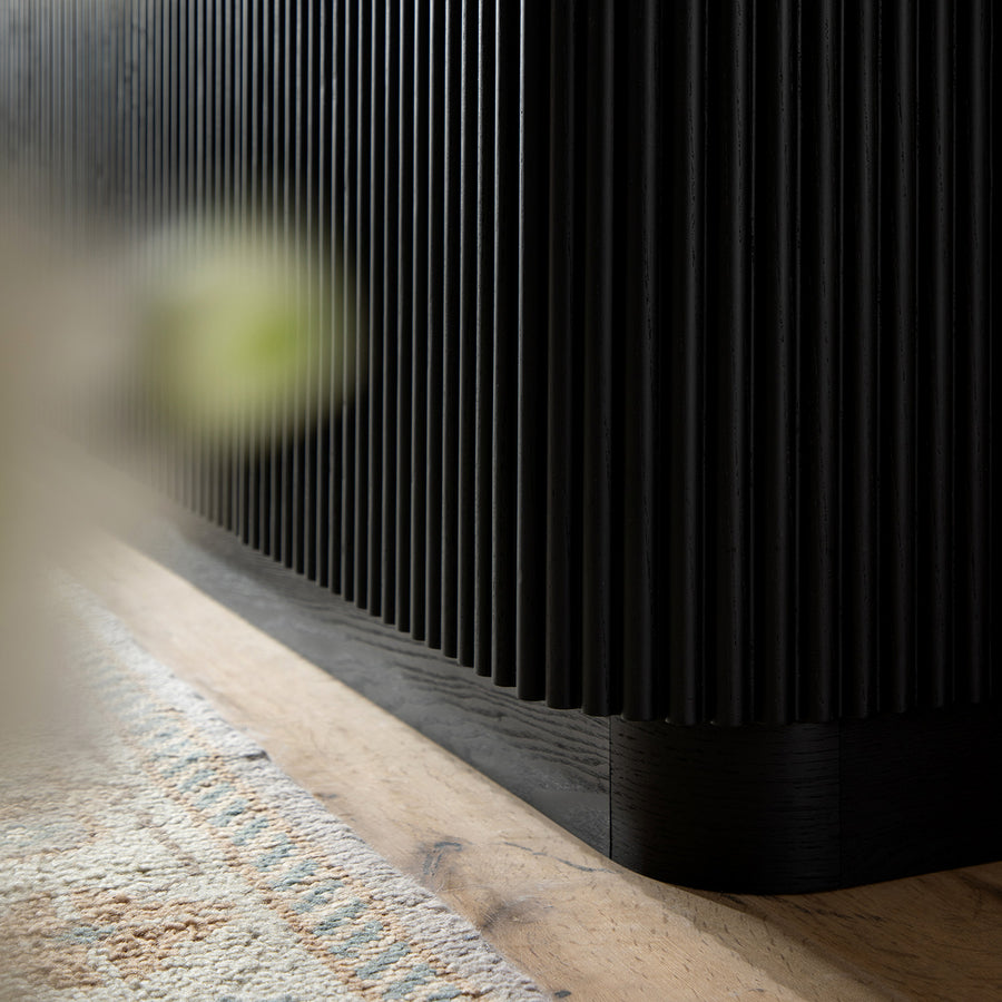 Maru Large 4-Door Sideboard, Black