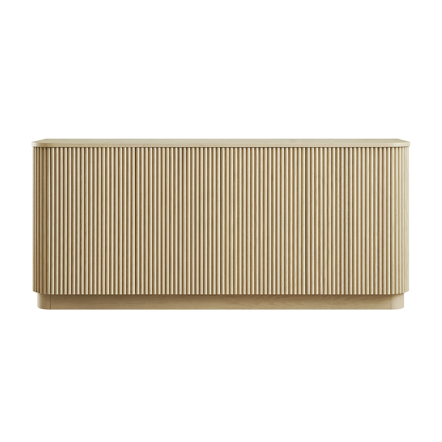 Maru Large 4-Door Sideboard, Greige Oak