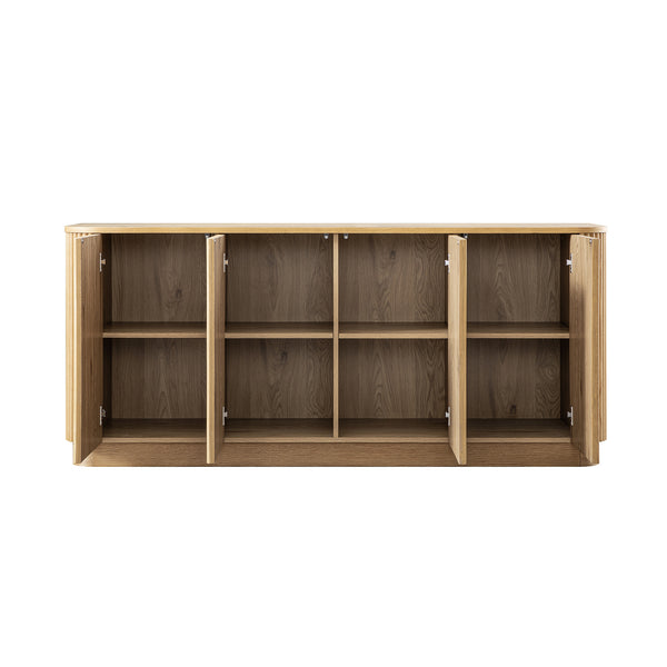 Maru Large 4-Door Sideboard, Oak
