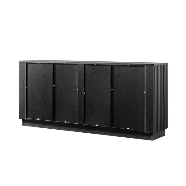 Maru Large 2-Door Sideboard with Drawers, Black