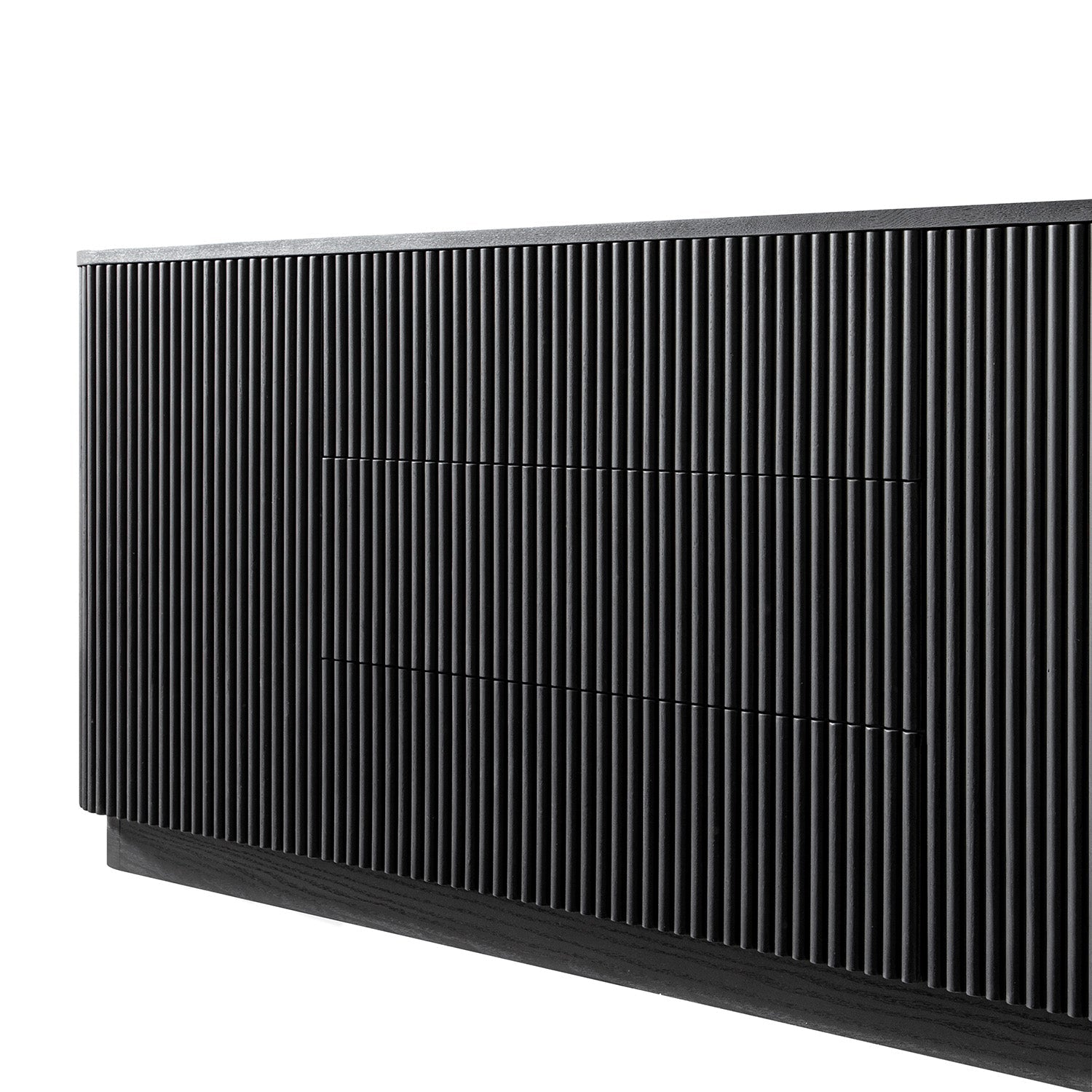 Maru Large 2-Door Sideboard with Drawers, Black