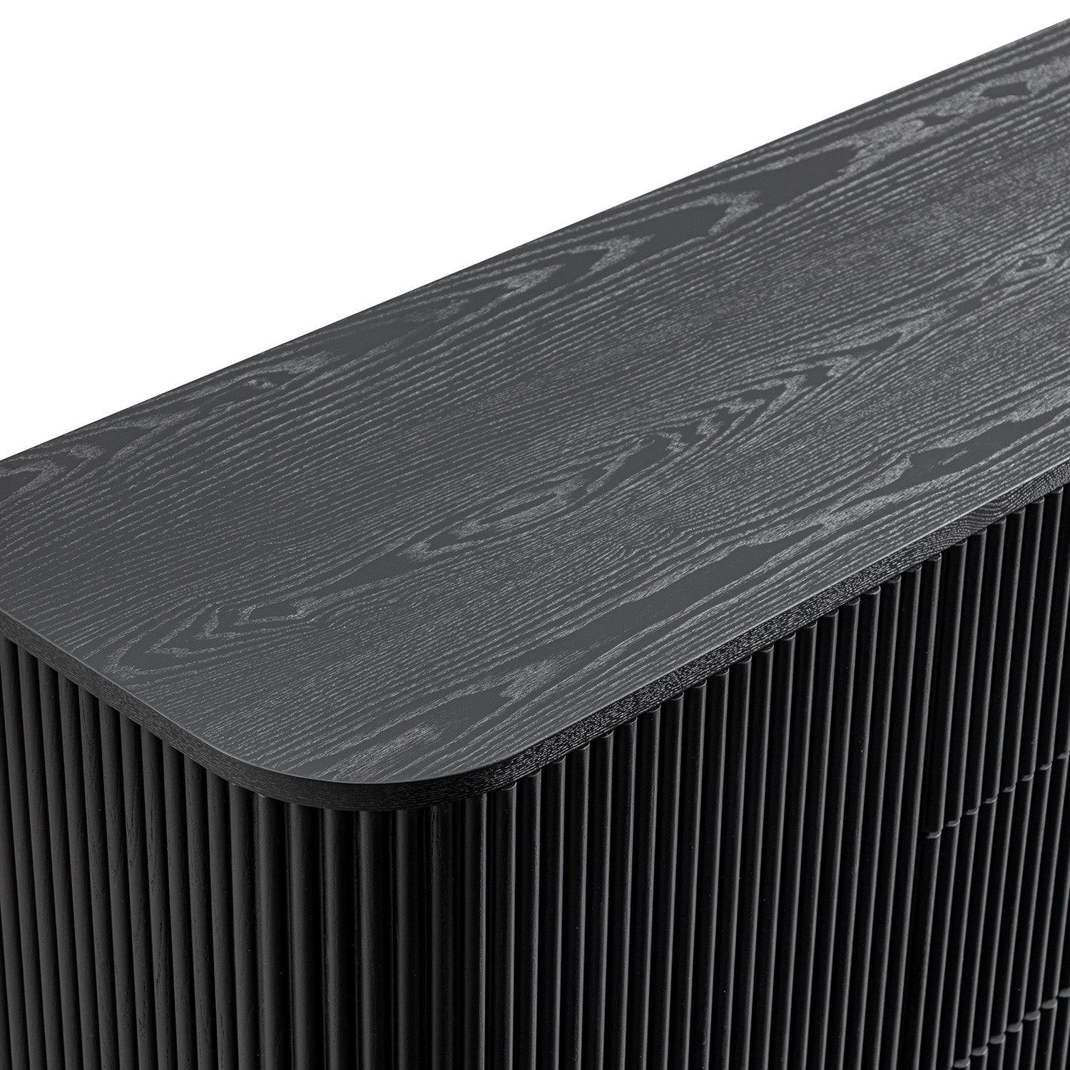 Maru Large 2-Door Sideboard with Drawers, Black