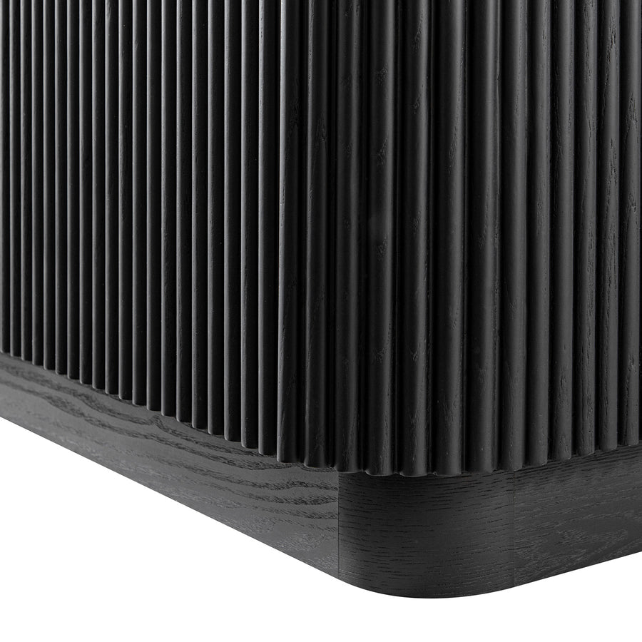 Maru Large 2-Door Sideboard with Drawers, Black