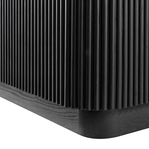 Maru Large 2-Door Sideboard with Drawers, Black