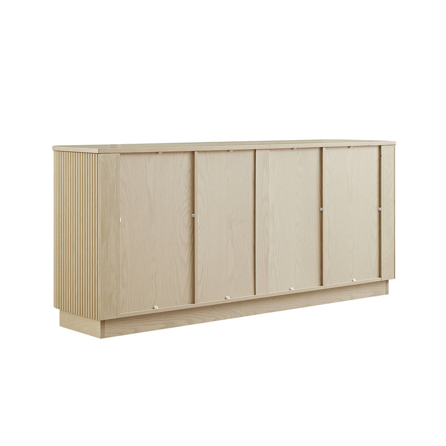 Maru Large 2-Door Sideboard with Drawers, Greige Oak