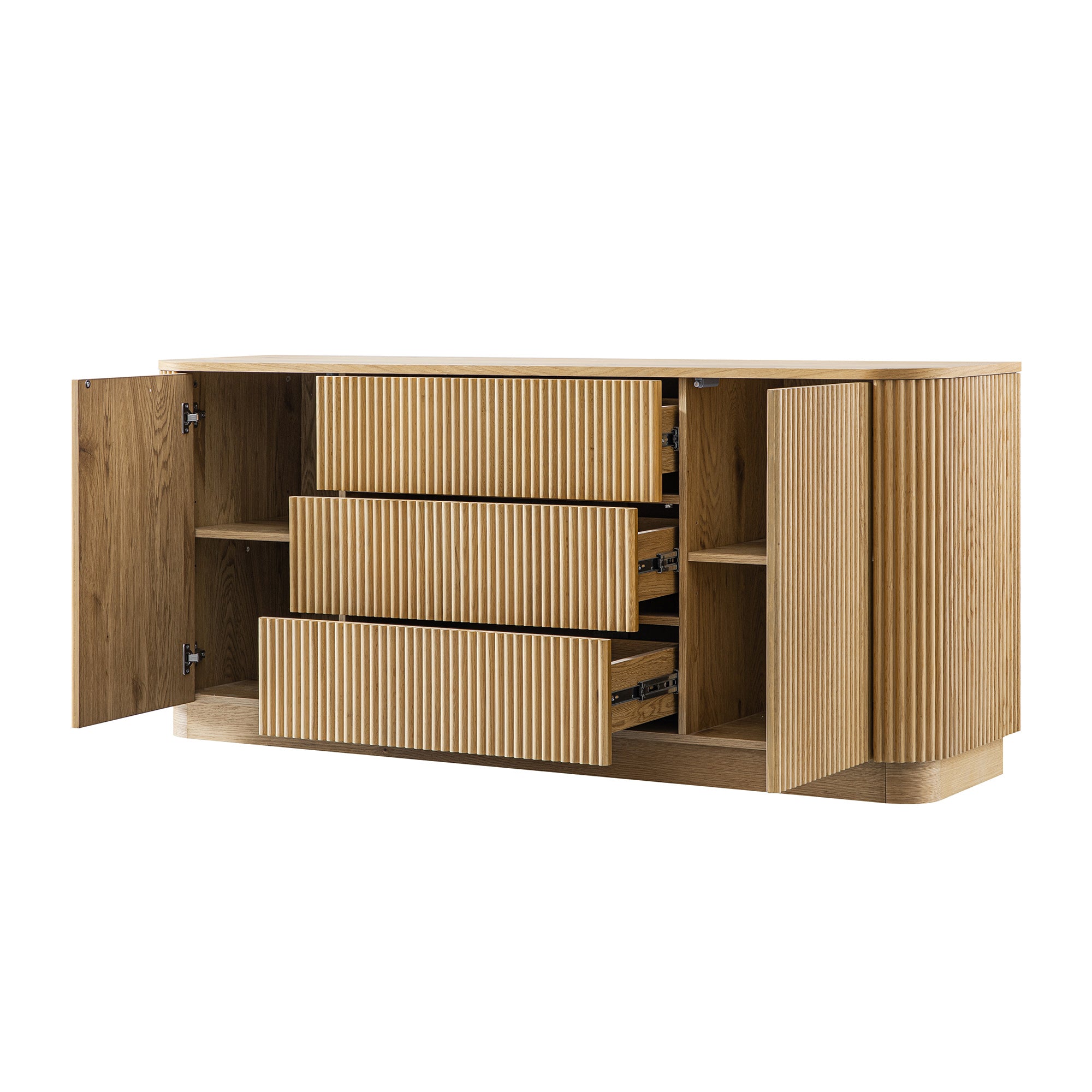 Maru Large 2 Door Sideboard With Drawers Oak Daals maru-large-2-door-sideboard-with-drawers-oak-daals