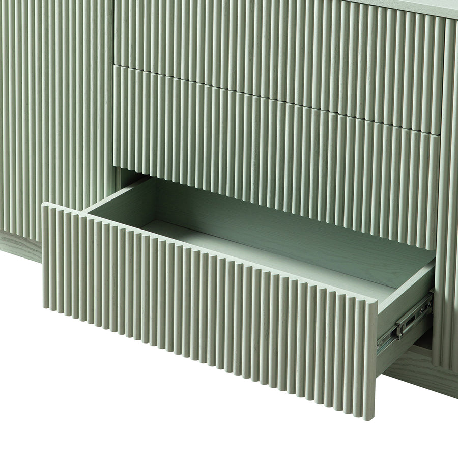 Maru Large 2-Door Sideboard with Drawers, Sage Green