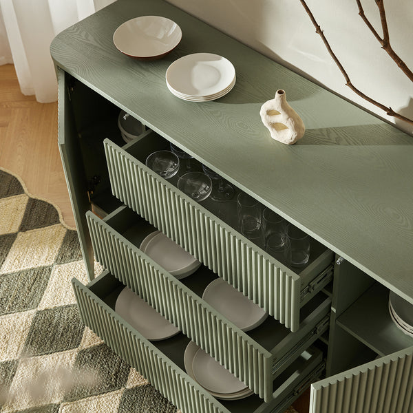 Maru Large 2 - Door Sideboard with Drawers, Sage Green - daals