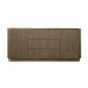 Maru Large 2-Door Sideboard with Drawers, Silver Oak