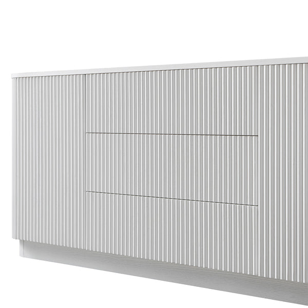 Maru Large 2-Door Sideboard with Drawers, Washed White