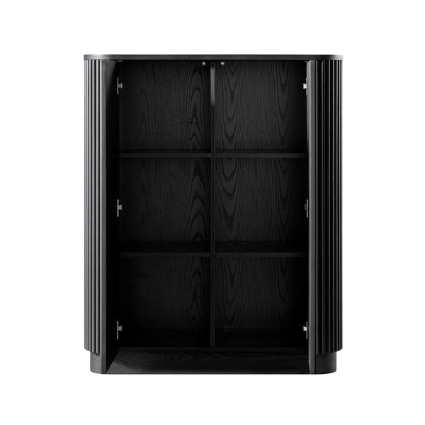 Maru Tall Cabinet, Black - daals