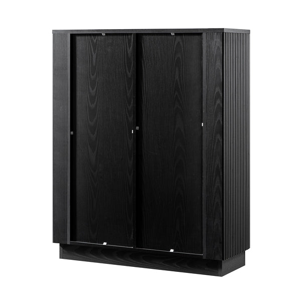 Maru Tall Cabinet, Black - daals