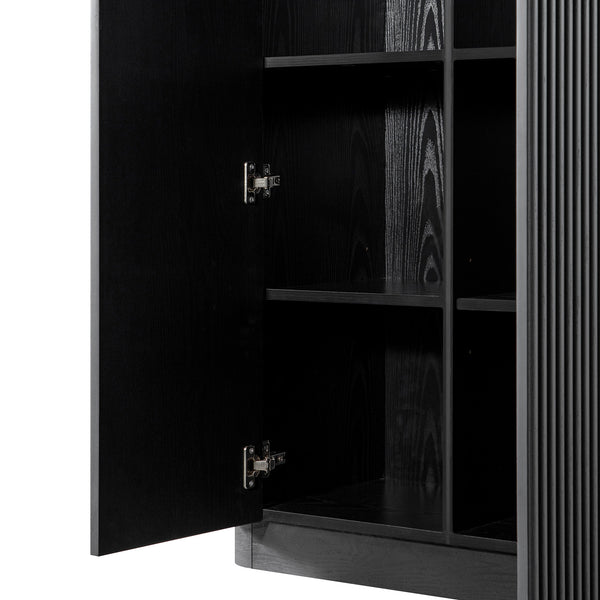 Maru Tall Cabinet, Black - daals