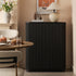 Maru Tall Cabinet, Black - daals