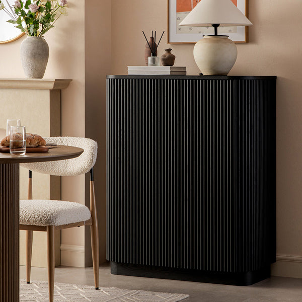 Maru Tall Cabinet, Black - daals